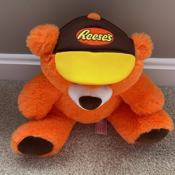 EUC Reese’s Peanut Butter Cup Orange Plush 10” Stuffed Bear The Hershey Company - Picture 5 of 6